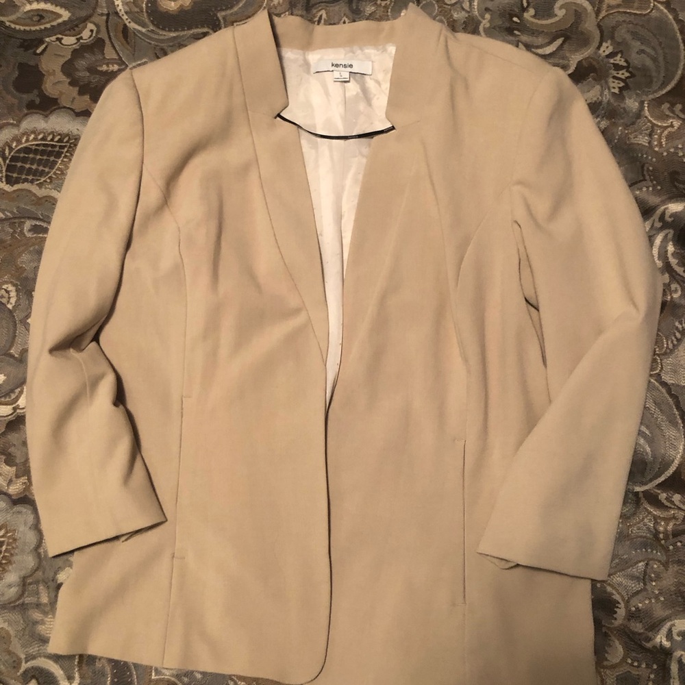 NWOT Kensie tan blazer jacket sz 9